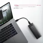 AXAGON Obudowa zewnętrzna aluminiowa bezśrubowa EEM2-GTSA, USB-C 3.2 GEN 2 M.2 NVMe SSD