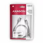 AXAGON Kabel USB-C - USB-C BUCM3-CM20AB 3.2 Gen 1, 2m, PD 60W, 3A, ALU, oplot, czarny