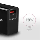 AXAGON Ładowarka sieciowa ACU-QC19, QC 19W, 1x port USB-A, QC3.0/AFC/FCP/SMART