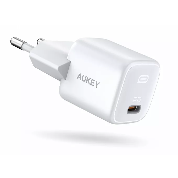 AUKEY PA-B1 White Omnia Mini ładowarka sieciowa 1xUSB-C Power Delivery 20W 3A