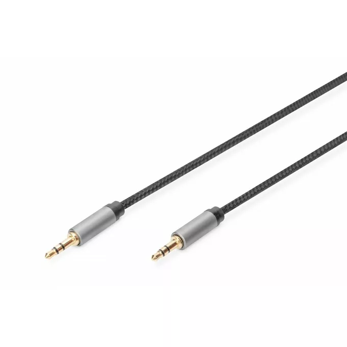 Digitus Kabel połączeniowy audio MiniJack Stereo Typ 3.5mm/3.5mm M/M nylon 1,8m