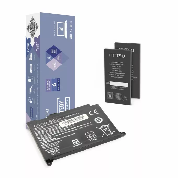 Mitsu Bateria do HP Pavilion 15-AU 15-AW 4500 mAh (35 Wh) 7.7 Volt