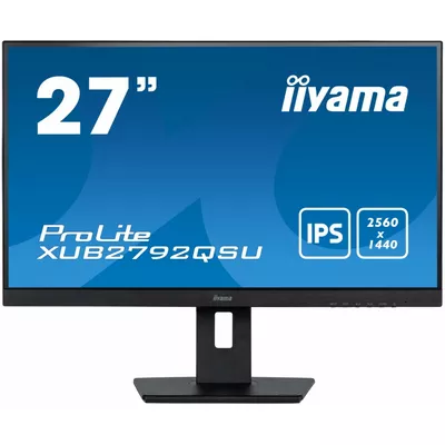 IIYAMA Monitor 27 cali XUB2792QSU-B5 IPS,QHD,HAS(150mm),DVI,HDMI,DP,USB