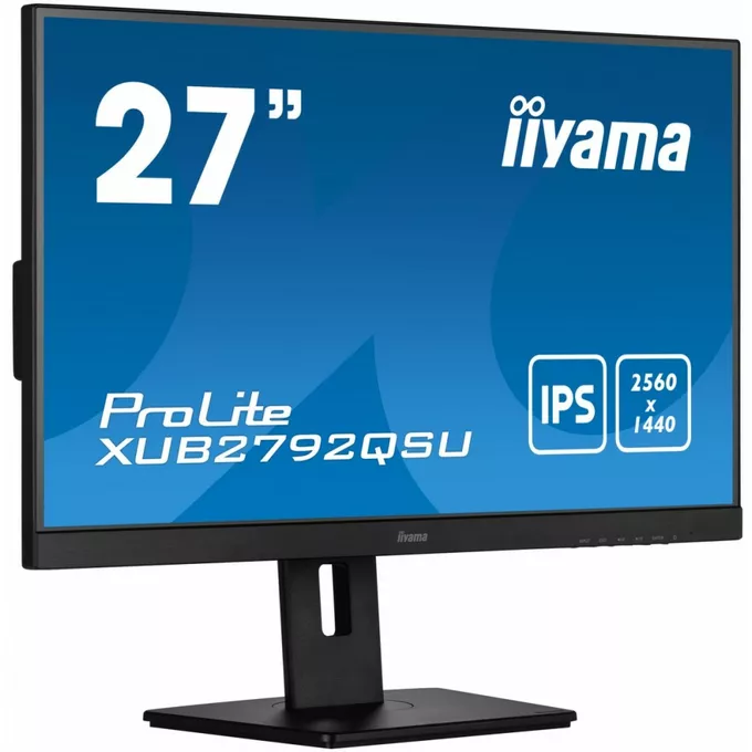 IIYAMA Monitor 27 cali XUB2792QSU-B5 IPS,QHD,HAS(150mm),DVI,HDMI,DP,USB