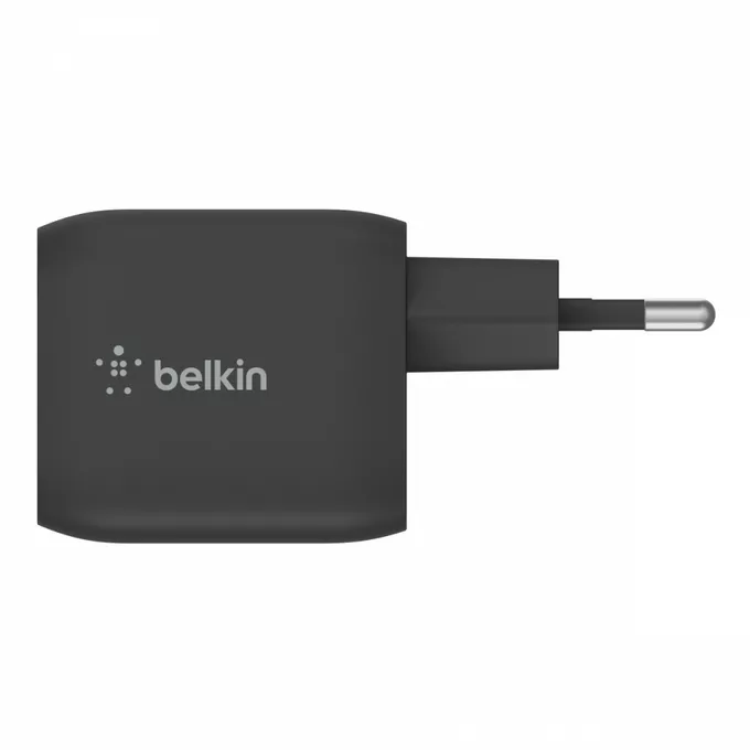 Belkin Podwójna ładowarka ścienna 45W  USB-C GAN  z PPS Czarna