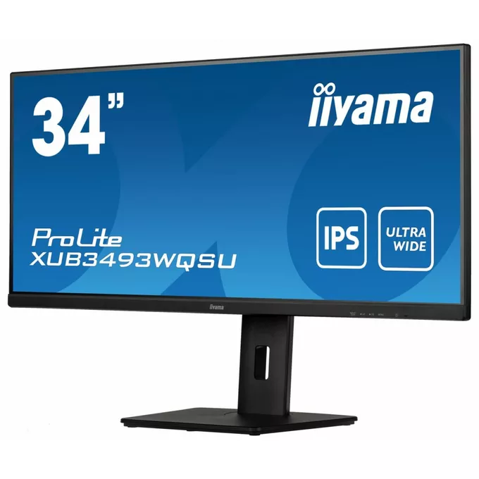 IIYAMA Monitor 34 cale XUB3493WQSU IPS,UWQHD,DP,HDMI,HAS(150mm)