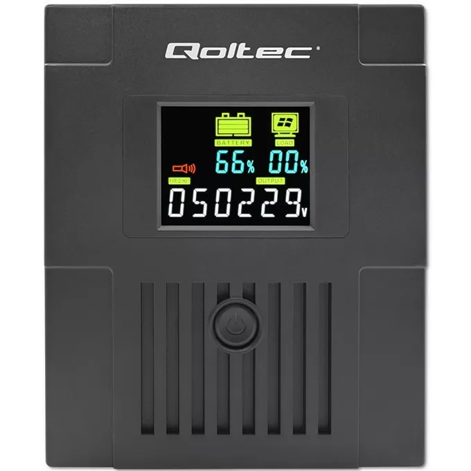 Qoltec Zasilacz awaryjny UPS | Monolith | 1500VA | 900W | LCD | USB