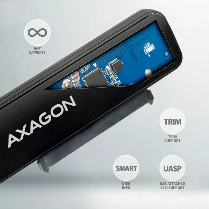 AXAGON ADSA-FP2A Adapter USB-A 5Gbps SATA 6G 2.5&quot; HDD/SSD FASTPort2