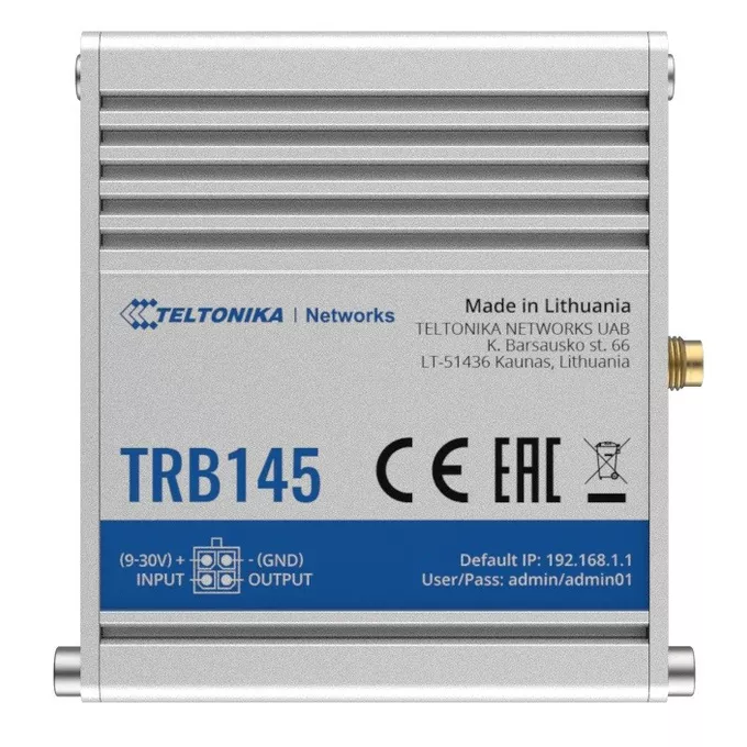 TELTONIKA Bramka LTE TRB145 (Cat 1), 3G, 2G, USB, RS485