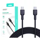 AUKEY CB-NCC1 nylonowy kabel USB C - USB C | 1m | 3A | 60W PD | 20V