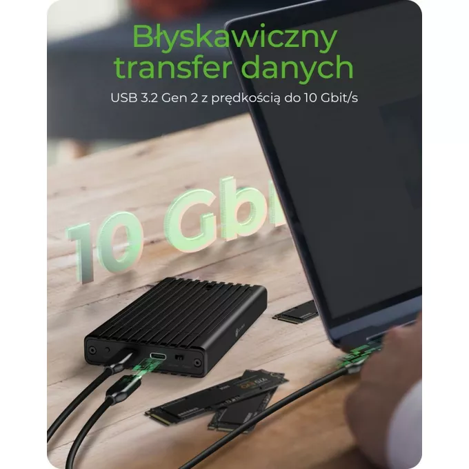 IcyBox Stacja ICY BOX IB-2817MCL-C31  z funkcją klonowania dla 2x NVMe  SSD