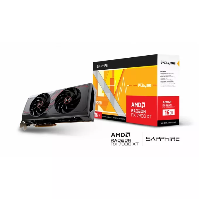 Sapphire Technology Karta graficzna RX 7800 XT Gaming 16G GDDR6 256bit 2DP/2HDMI