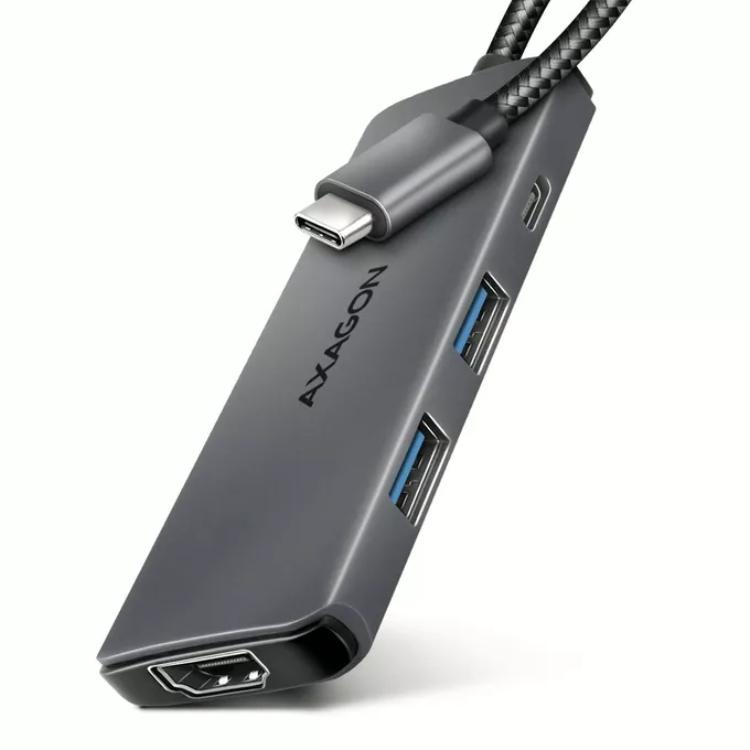 AXAGON Hub HMC-5H8K 2x USB-A, 1x USB-C, 8K HDMI, USB 3.2 Gen 1 hub, PD 100W, 15cm USB-C kabel