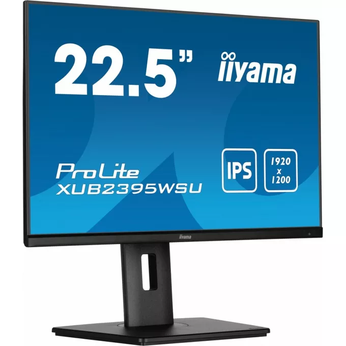 IIYAMA Monitor 22.5 cala XUB2395WSU-B5 IPS,PIVOT,1920x1200,DP,HDMI,VGA,16:10,2xUSB,2x2W,Freesync,HAS(150mm)