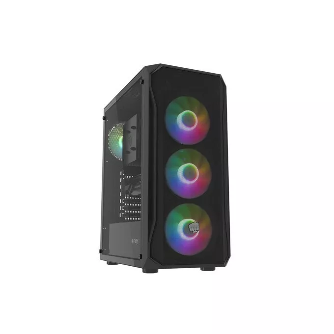 Natec Obudowa Fury Shobo SH4F RGB Midi Tower z oknem Czarna