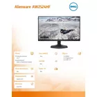 Dell Monitor Alienware AW2524HF 24.5 cala AMD FreeSync Premium 500Hz Full HD (1920x1080)/16:9/DP/HDMI/USB/3Y AES&amp;PPE