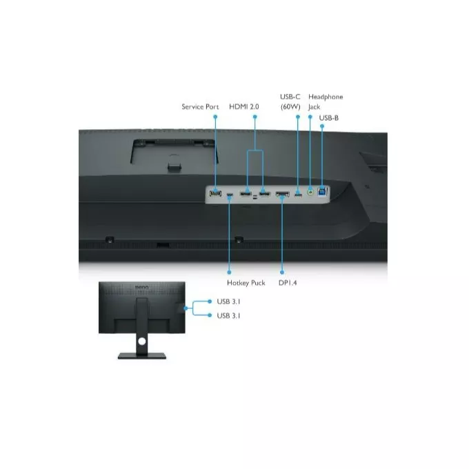 Benq Monitor 31.5 cala SW321C 4K LED 4ms/4K/1000:1/HDMI