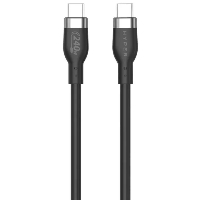 HyperDrive Hyper Juice 240W Silicone USB-C to USB-C Cable 1m - Black