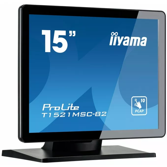 IIYAMA Monitor 15 cali T1521MSC-B2 POJEMN.10PKT.TN,7H,IP65(front),VGA,HDMI,2x2W,4:3,VESA