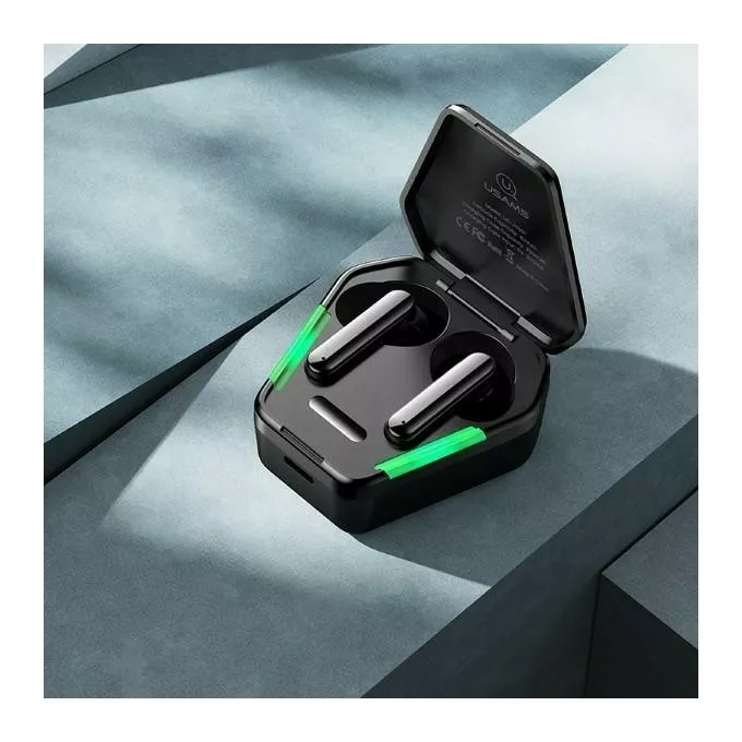 USAMS Słuchawki Bluetooth TWS 5.0 Gaming JY Series BHUJY01 czarne