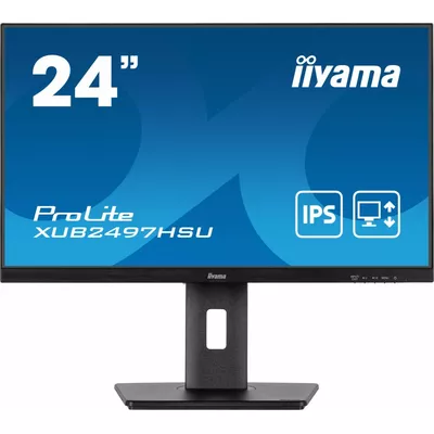 IIYAMA Monitor 24 cale XUB2497HSU-B1 IPS.HDMI.DP.2x2W.2xUSB(2.0).HAS(150mm). 250cd.1ms.100Hz