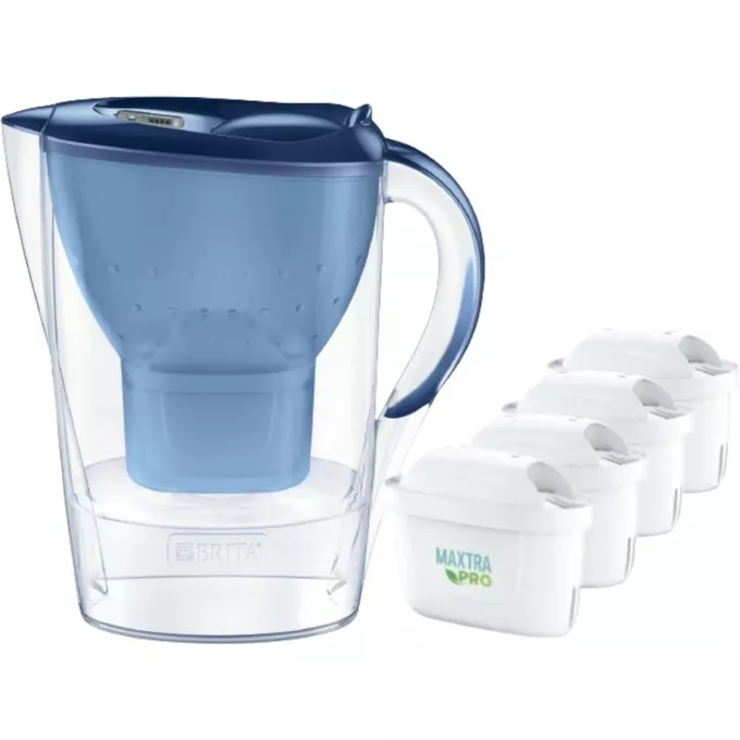 Brita Dzbanek filtrujący 3,5l Marella XL + 4 wkłady Maxtra Pro Pure Performance niebieski