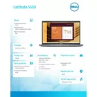 Dell Notebook Latitude 5550 Win11Pro Ultra 7 165U/16GB/512GB SSD Gen4/15.6 HD/Integrated/FgrPr&amp;SmtCd/FHD/IR Cam/Mic/WLAN+BT/Backlit Kb/3C/vPro/3YPS