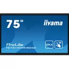 IIYAMA Monitor interaktywny 75 cali TE7514MIS-B2, INFRARED,50pkt,VA,4K,7H,WiFi,MIC,USB ANDROID 13, Google EDLA