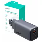 AUKEY Ładowarka sieciowa PA-B6U OmniaMix II GaN 3xUSB (2xUSB C + 1xUSB A) 67W QC PD AFC SCP PPS UFCS