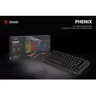 Savio Klawiatura mechaniczna bezprzewodowa PHENIX Gateron Red Pro, ABS