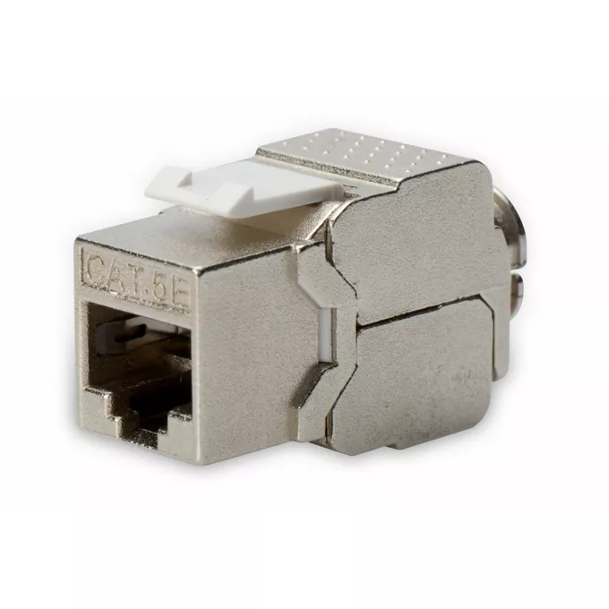 Digitus Moduł (gniazdo) Keystone kat. 5e, RJ45 (8P8C), STP, ekranowany, beznarzędziowy, stalowy, klasa D