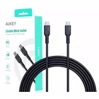 AUKEY CB-SCC241 silikonowy kabel USB-C - USB-C | 1m | 5A | 240 W PD