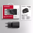 AXAGON ACU-PD30 Ładowarka sieciowa PD 30W, 1x port USB-C, PD3.0/QC3.0/AFC/FCP/Apple Czarna