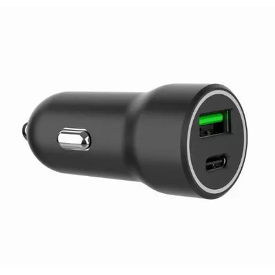 Gembird Ładowarka samochodowa USB-A/USB-C 20W PD czarna