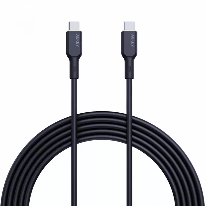 AUKEY CB-SCC241 silikonowy kabel USB-C - USB-C | 1m | 5A | 240 W PD