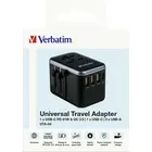 Verbatim Ładowarka i adapter podróżny UTA-04 49546  PD 61W, QC 3.0, 2x USB-C, 3x USB-A