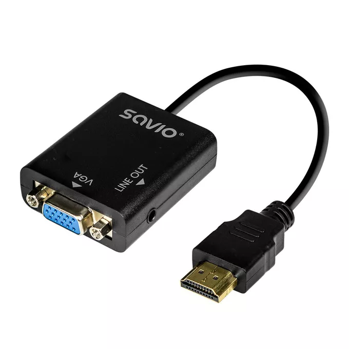 Savio Adapter HDMI-VGA z audio AK-76