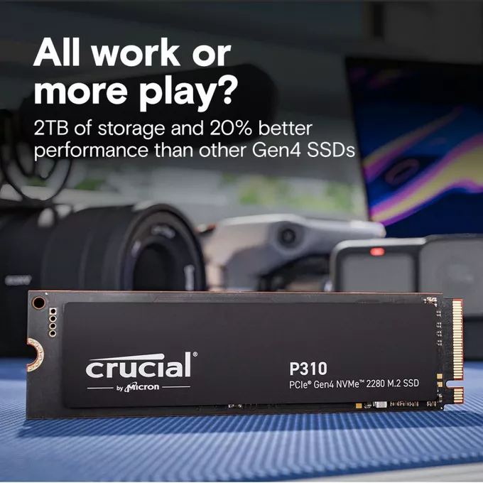 Crucial Dysk SSD P310 500GB M.2 NVMe PCIe 4.0 2280 7100/6000