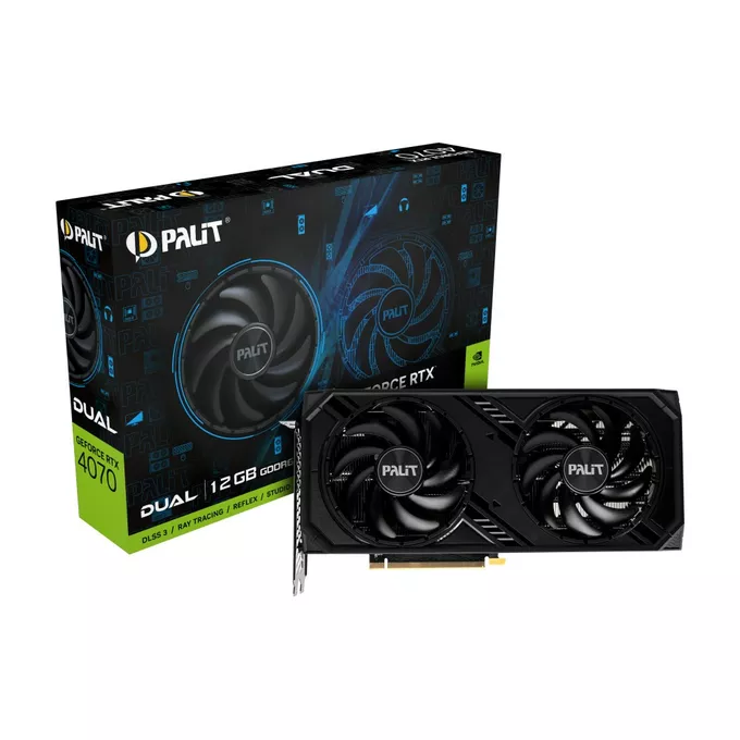 Palit Karta graficzna RTX 4070 DUAL 12GB GDDR6 192bit 3DP