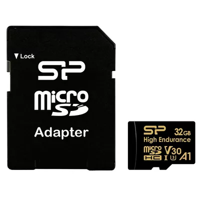 Silicon Power Karta pamięci microSDHC High Endurance 32GB V30 UHS-1 U3 A1 24/7 + ADAPTER microSD-SD