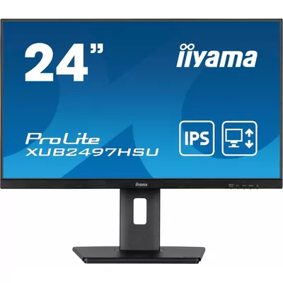 IIYAMA Monitor 24 cale XUB2497HSU-B2 IPS, HDMI, DP, 2x2W, 2xUSB, Pivot, HAS(150mm)