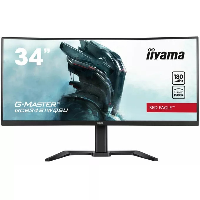 IIYAMA Monitor 34 cale GCB3481WQSU-B1 VA, UWQHD, 180HZ, 0.3ms, 500cd