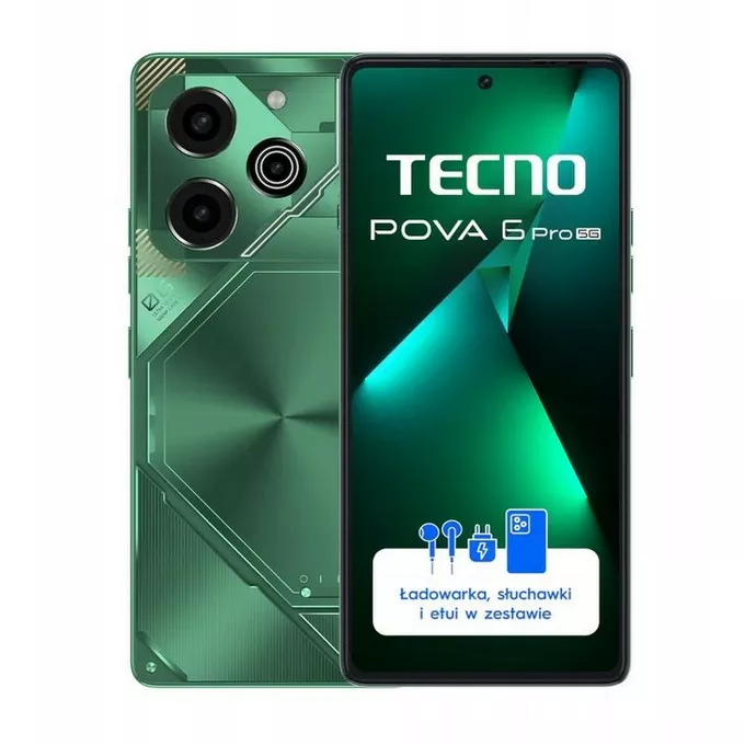 TECNO Smartfon POVA 6 PRO 5G Comet Green