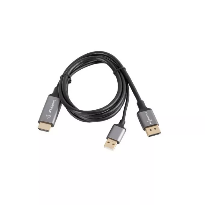 Lanberg Kabel HDMI(M)-Displayport(M) 1M 4K czarny