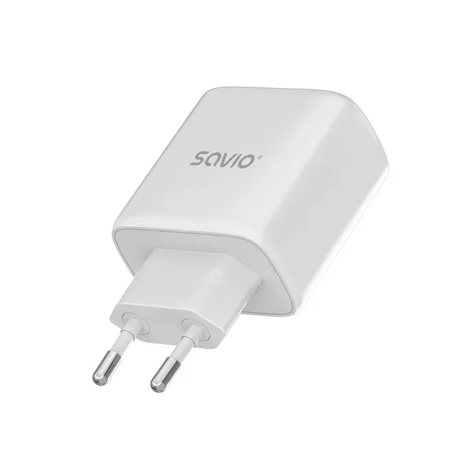 Savio Ładowarka sieciowa LA-10 30W Quick Charge Power Delivery 3.0 Biała + Kabel