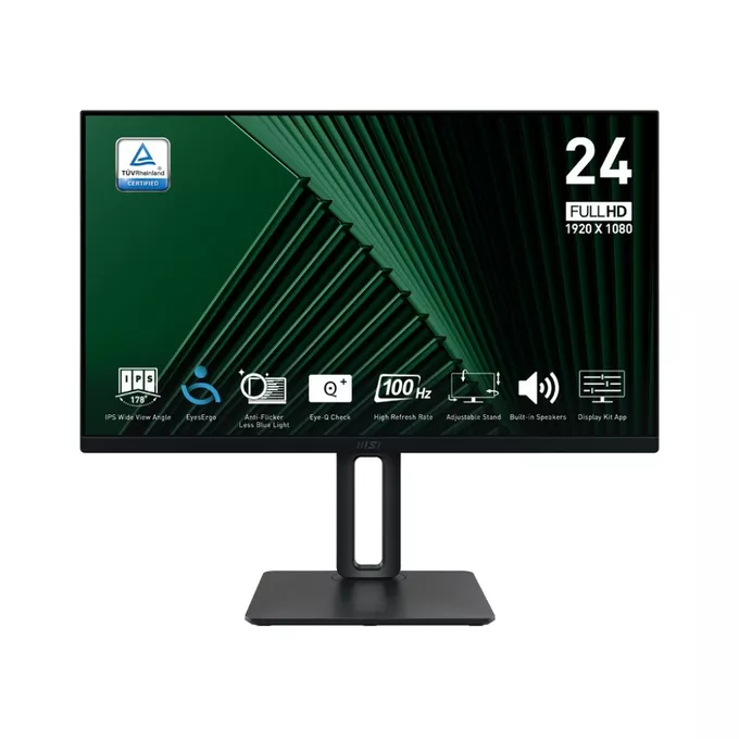 MSI Monitor 23.8 cala PRO MP245PG LED/FHD/Flat/100Hz/czarny