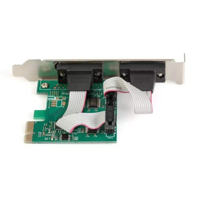 Digitus Karta rozszerzeń (Kontroler) RS232 PCI Express, 2xDB9, Low Profile, Chipset: ASIX99100