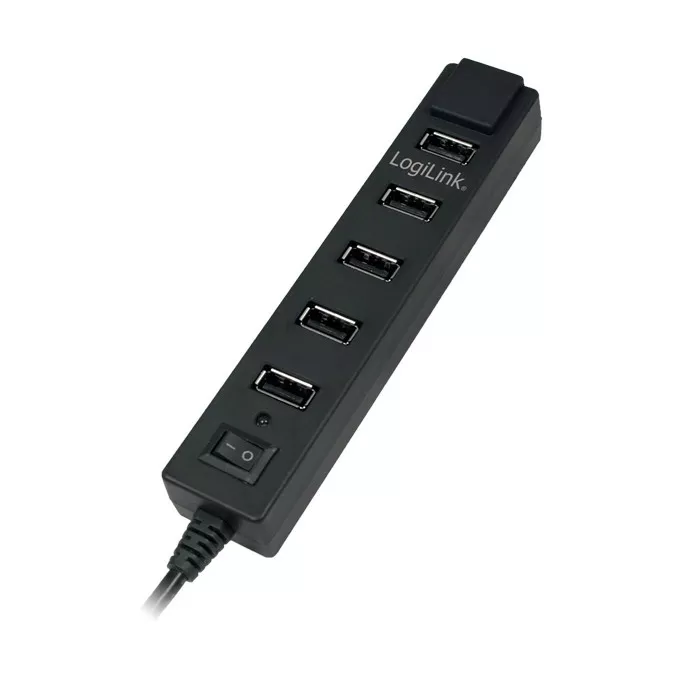 LogiLink 7-Portowy HUB USB2.0 z wlacznikiem ON/OFF