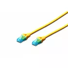 Digitus Patch cord U/UTP kat.5e PVC 5m Żółty