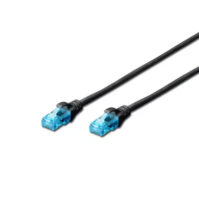 Digitus Patch cord RJ45/RJ45 U/UTP kat. 5e 3,0m AWG 26/7 PVC Czarny